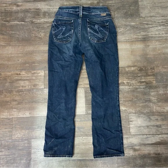 Silver Jeans Suki Capri Dark Blue Women's Jeans Size 27 - Picture 7 of 8